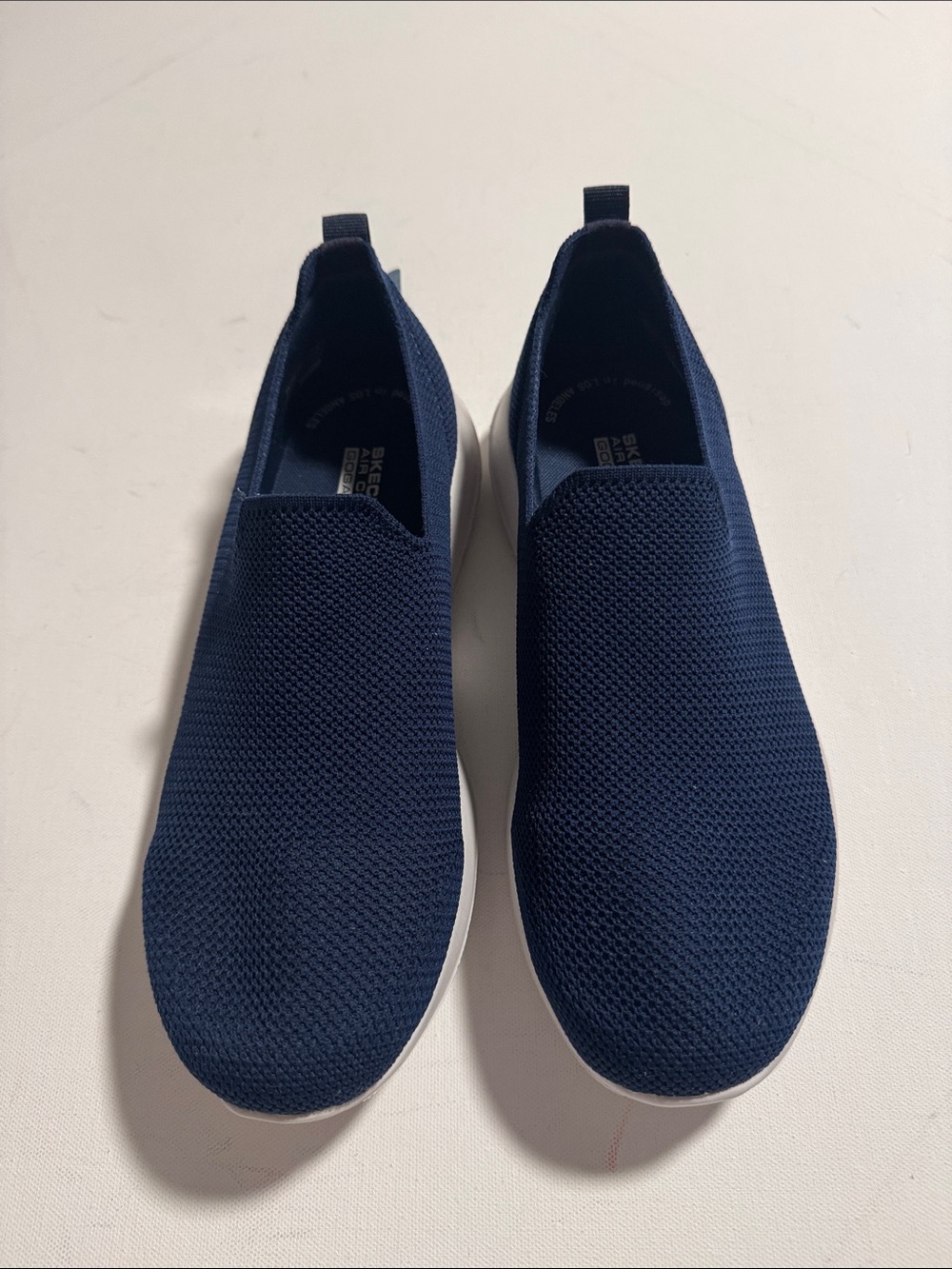 Skechers Slip On Shoes Mens 8 Navy Mesh - Picture 2 of 5